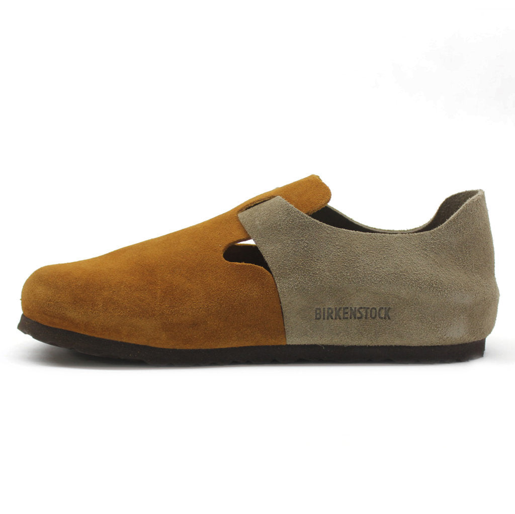 Birkenstock London BS Suede Leather Unisex Shoes#color_mink