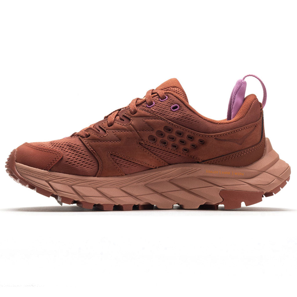 Hoka Anacapa Breeze Low Textile Synthetic Women's Running Shoes#color_baked clay cork