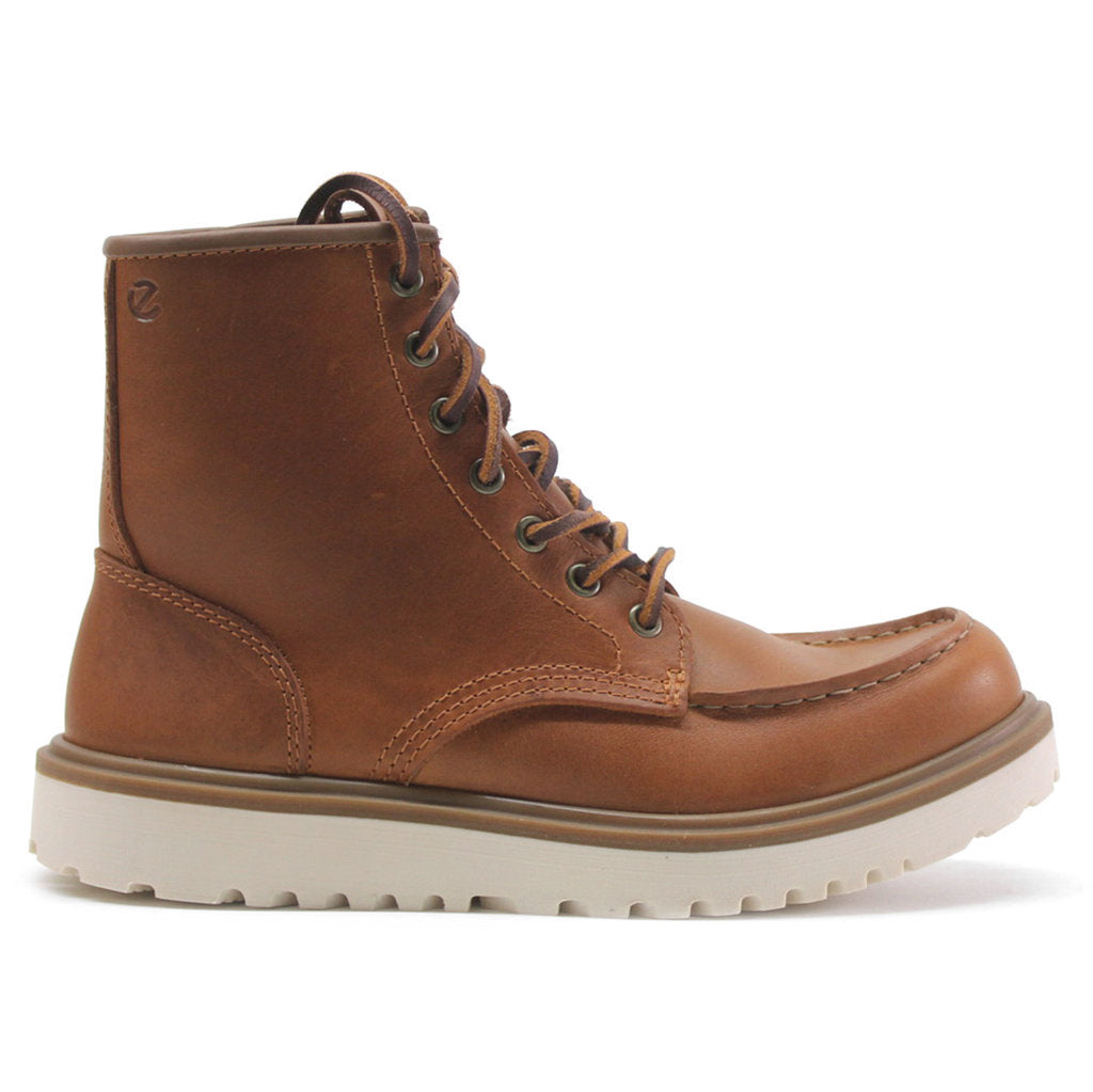 Ecco Staker Leather Womens Boots#color_cognac