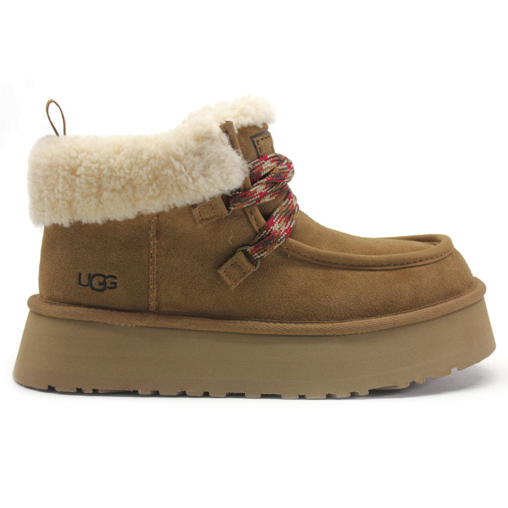 Ugg Funkarra Cabin Cuff Leather Womens Boots#color_chestnut