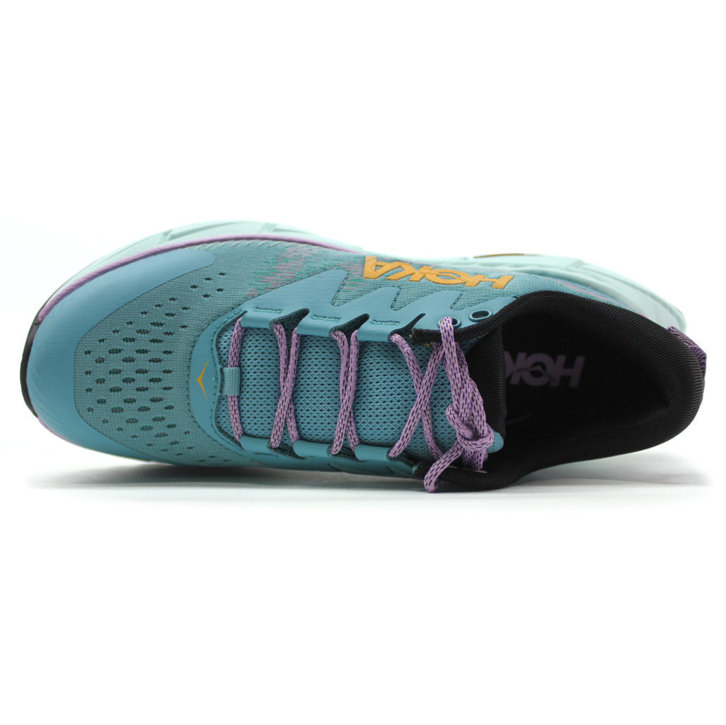 Hoka One One Skyline Float X Textile Synthetic Womens Trainers#color_ocean mist sunlit ocean