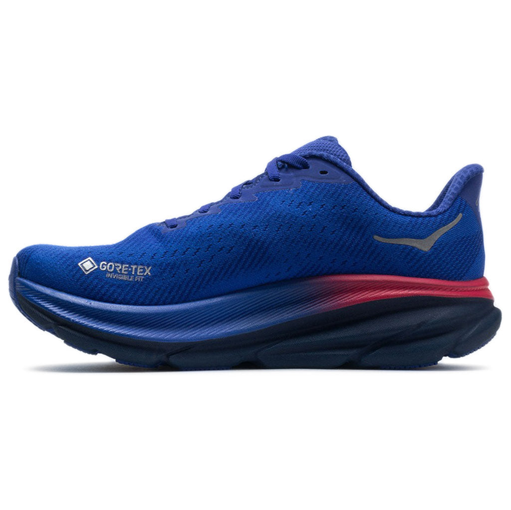 Hoka One One Clifton 9 GTX Textile Womens Trainers#color_dazzling blue evening sky