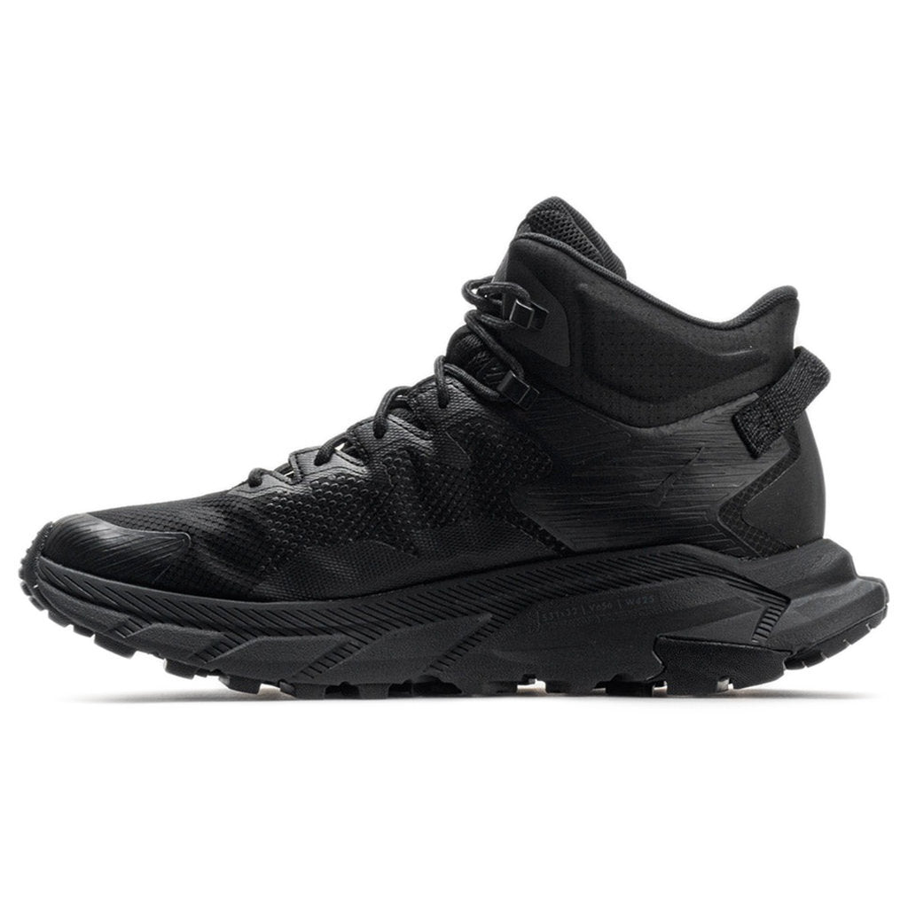 Hoka One One Trail Code GTX Textile Synthetic Mens Boots#color_black raven