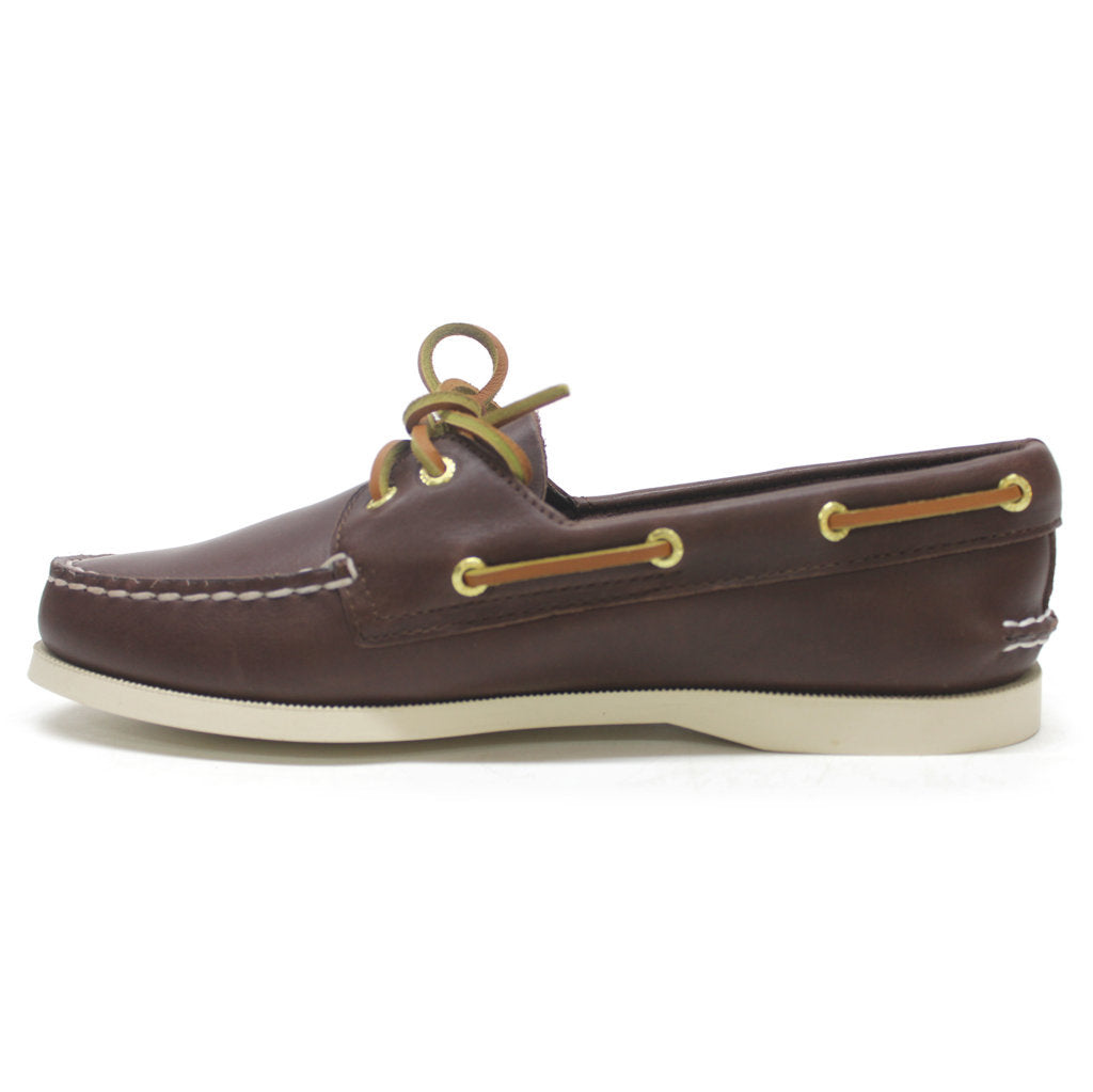 Sperry Authentic Original 2-Eye Leather Womens Shoes#color_classic brown