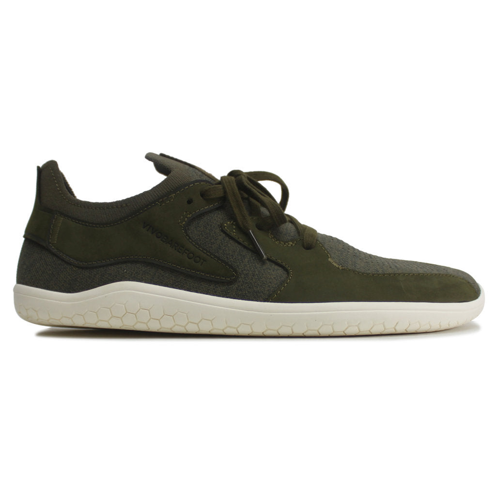 Vivobarefoot Primus Asana II Textile Nubuck Mens Trainers#color_olive