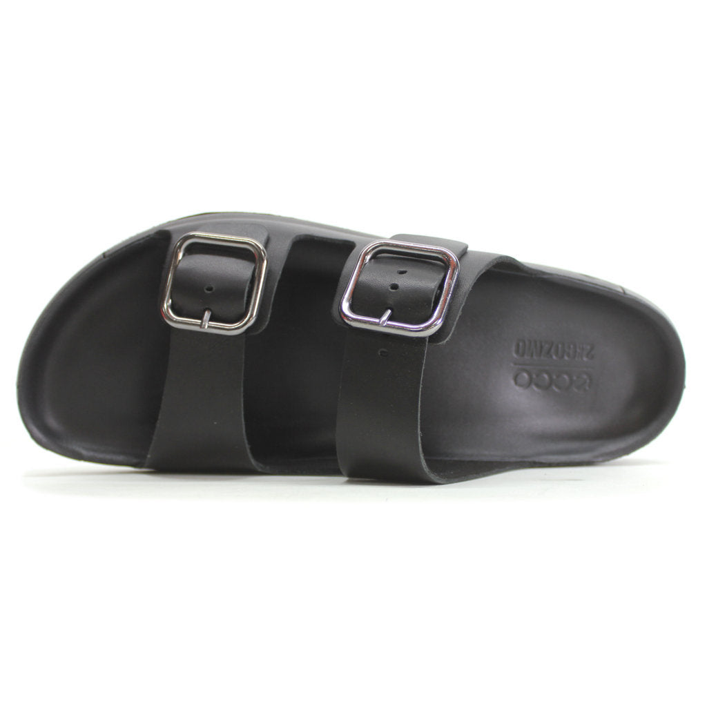 Ecco Cozmo Leather Mens Sandals#color_black