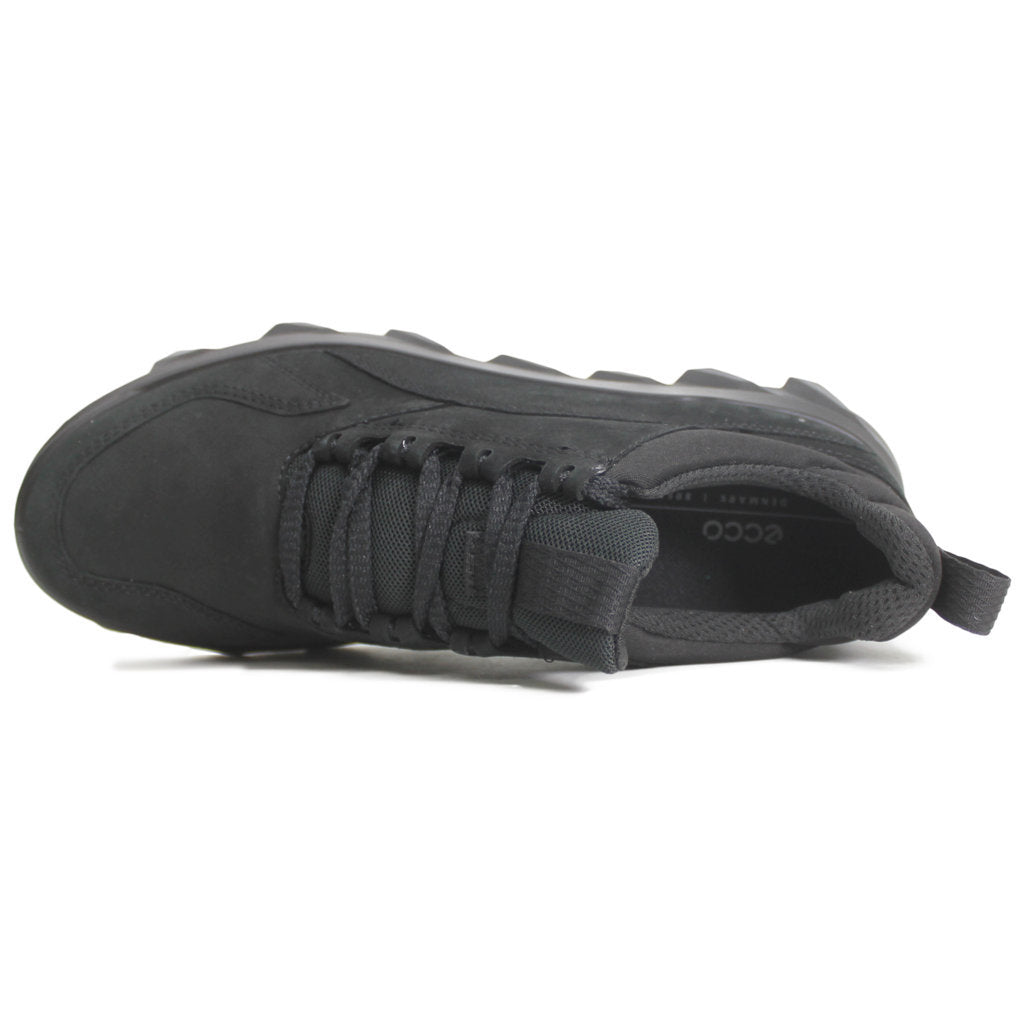 Ecco MX 820313 Leather Textile Womens Trainers#color_black