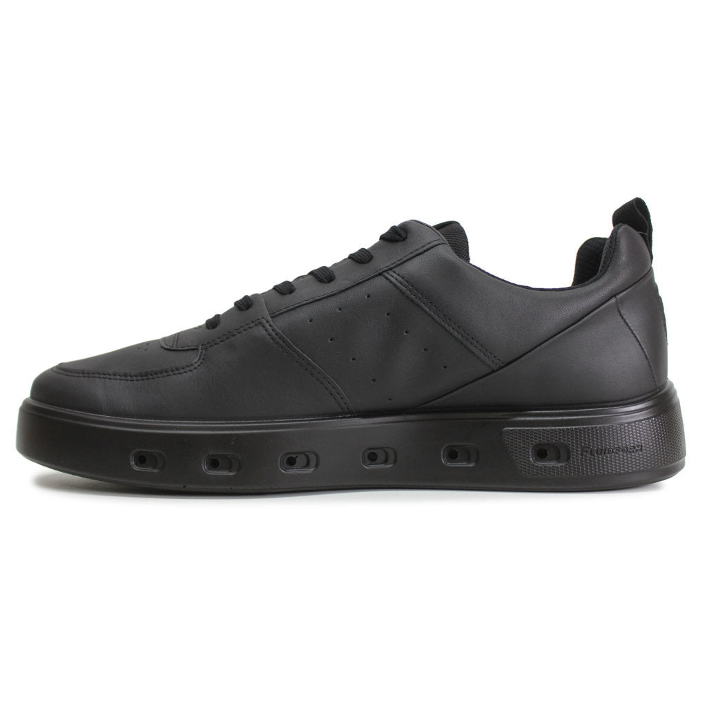 Ecco Street 720 Full Grain Leather Mens Trainers#color_black