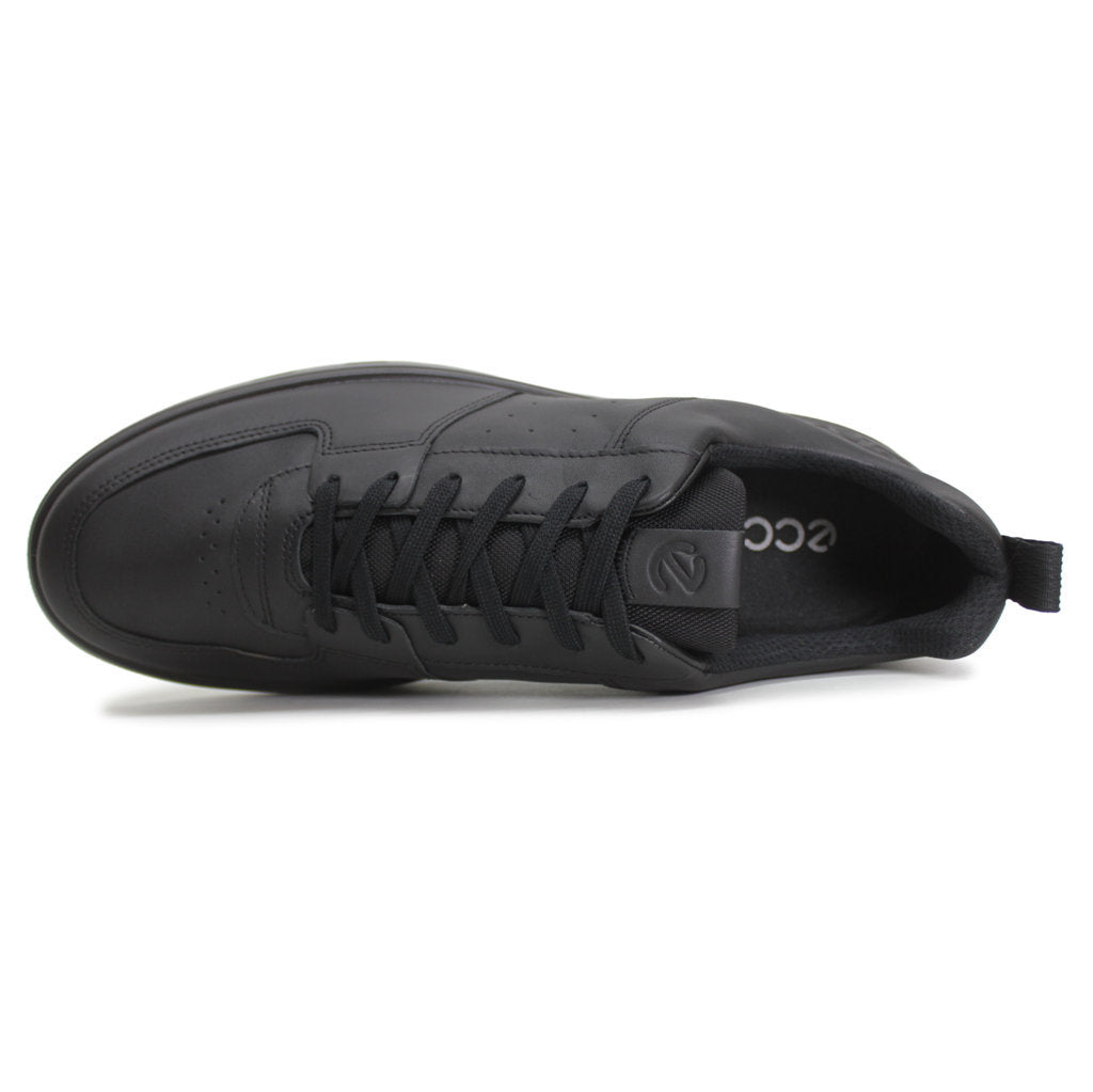 Ecco Street 720 Full Grain Leather Mens Trainers#color_black