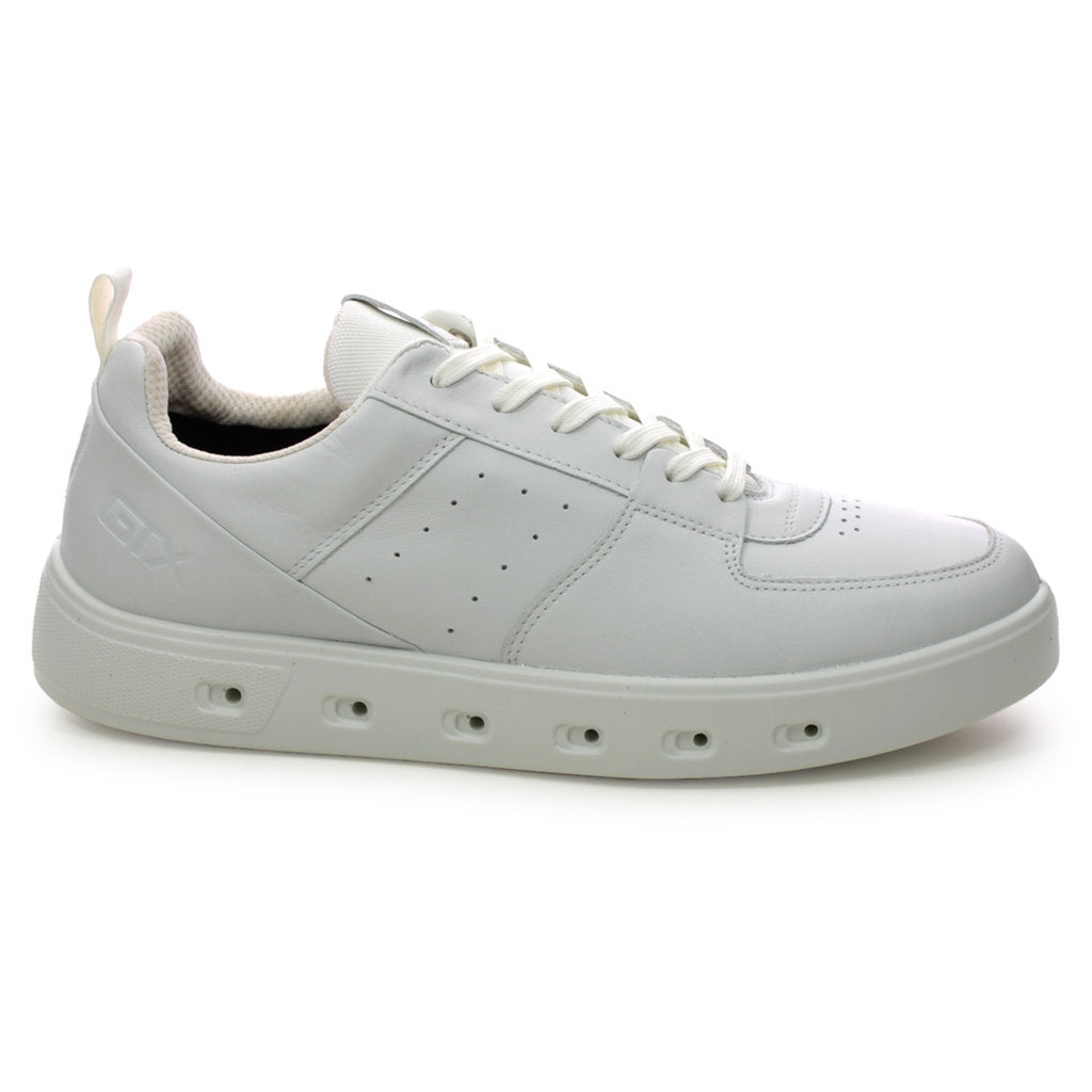 Ecco Street 720 Full Grain Leather Mens Trainers#color_white