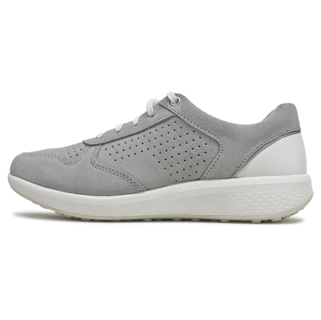 Joya Britt Leather Womens Trainers#color_light grey