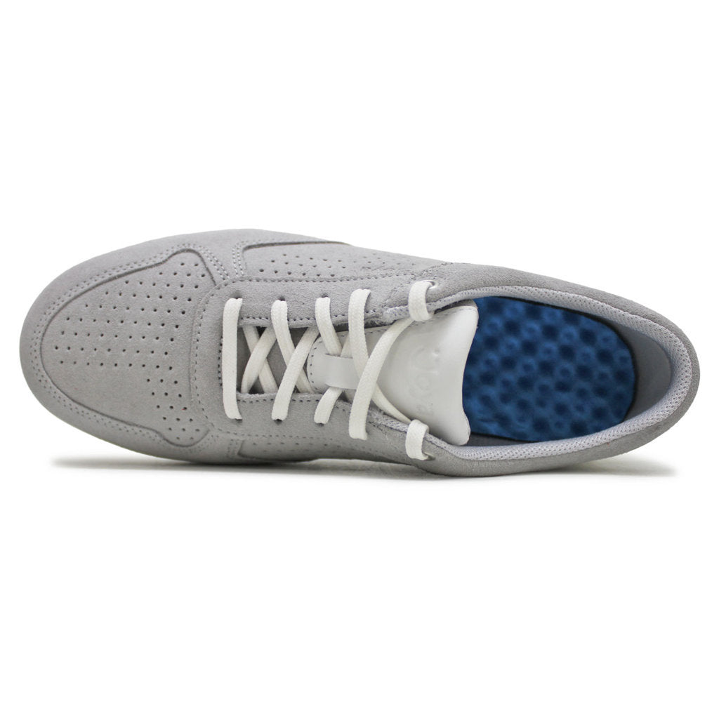 Joya Britt Leather Womens Trainers#color_light grey