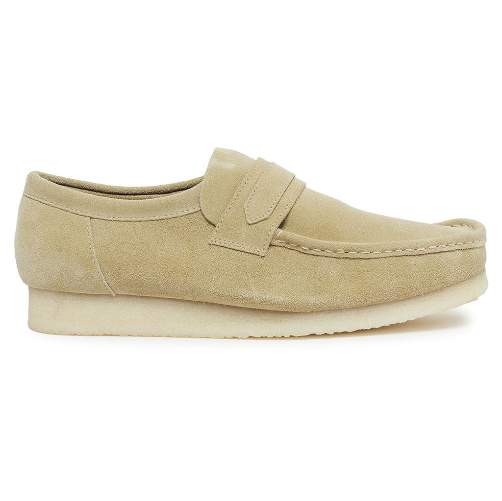 Clarks Originals Wallabee Loafer Suede Mens Shoes#color_maple