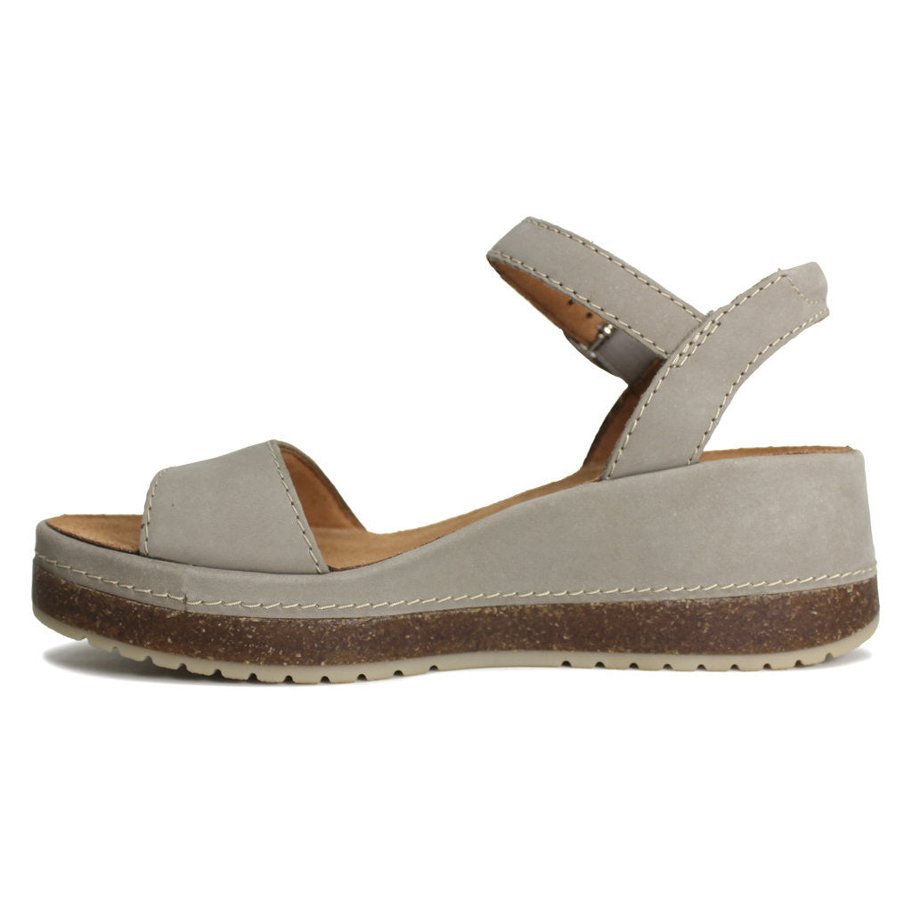 Clarks Kassanda Lily Nubuck Womens Sandals#color_stone