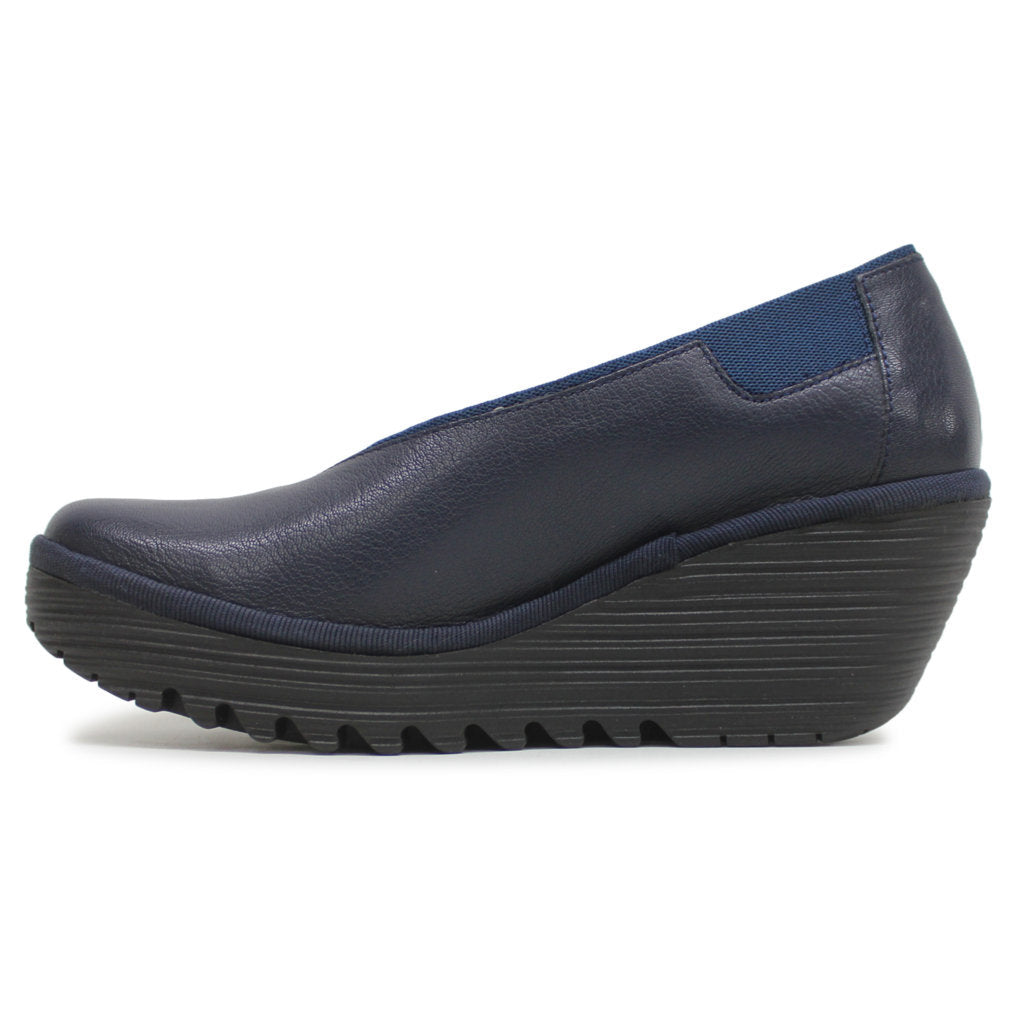 Fly London YOZA438FLY Mousse Leather Womens Shoes#color_ocean