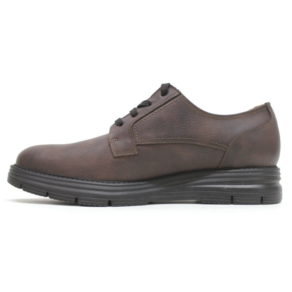 Mephisto Cedrik Full Grain Leather Mens Shoes#color_dark brown