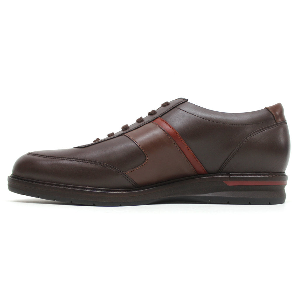 Mephisto Fabian Full Grain Leather Mens Shoes#color_dark brown