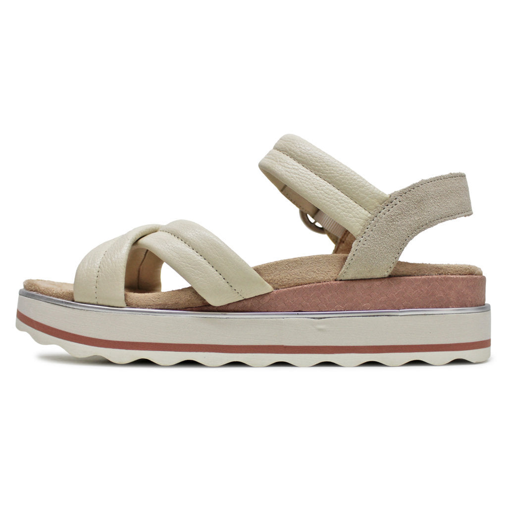 Vionic Reyna Suede Leather Womens Sandals#color_cream