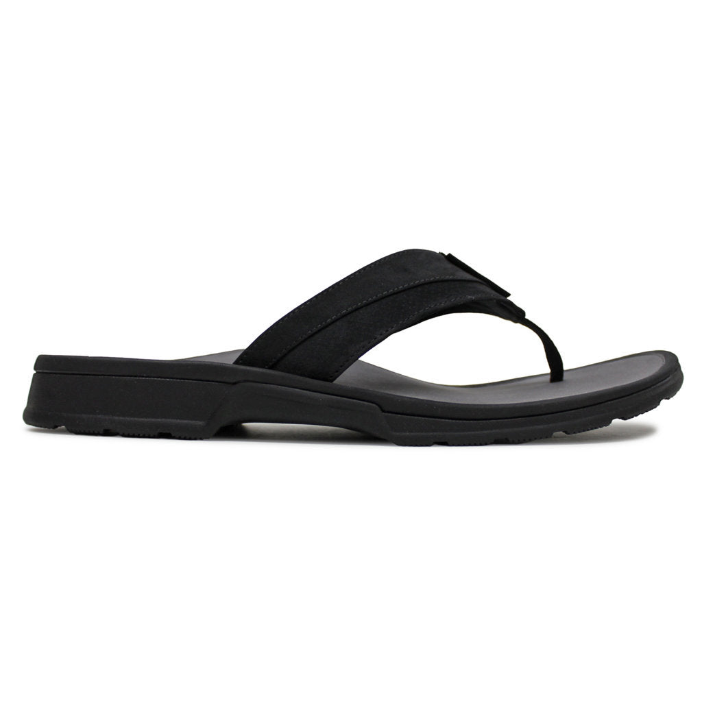 Vionic Wyatt Textile Synthetic Mens Sandals#color_black