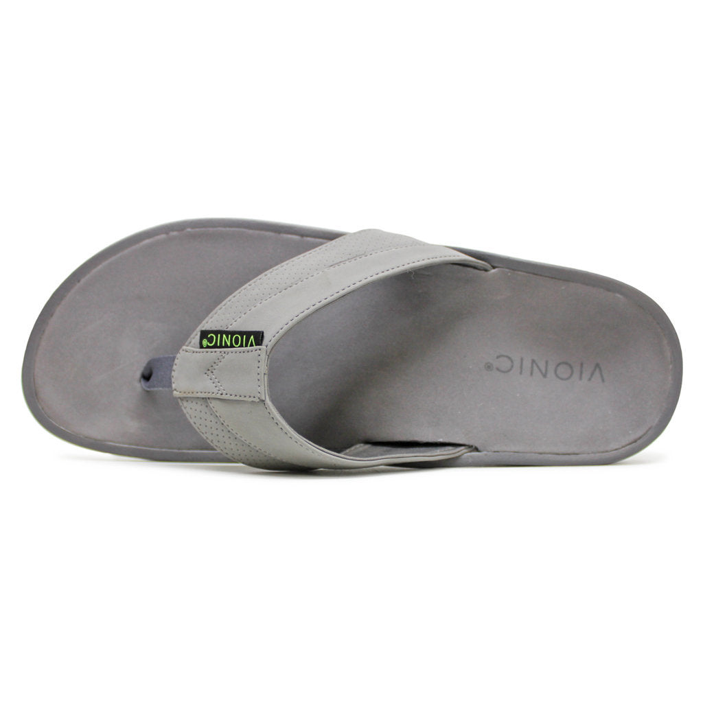 Vionic Wyatt Textile Synthetic Mens Sandals#color_charcoal