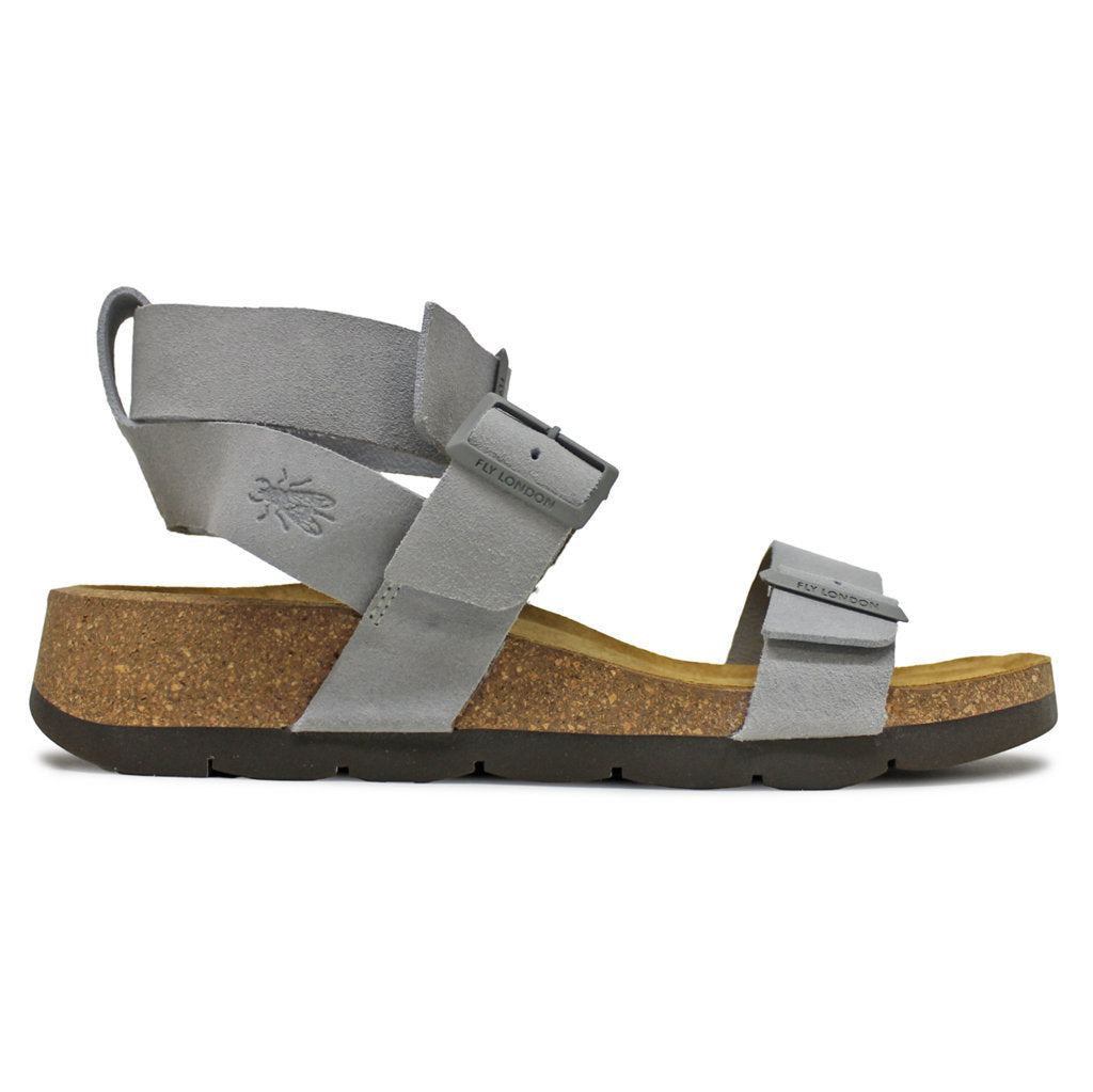 Fly London COKI040FLY Suede Womens Sandals#color_light grey