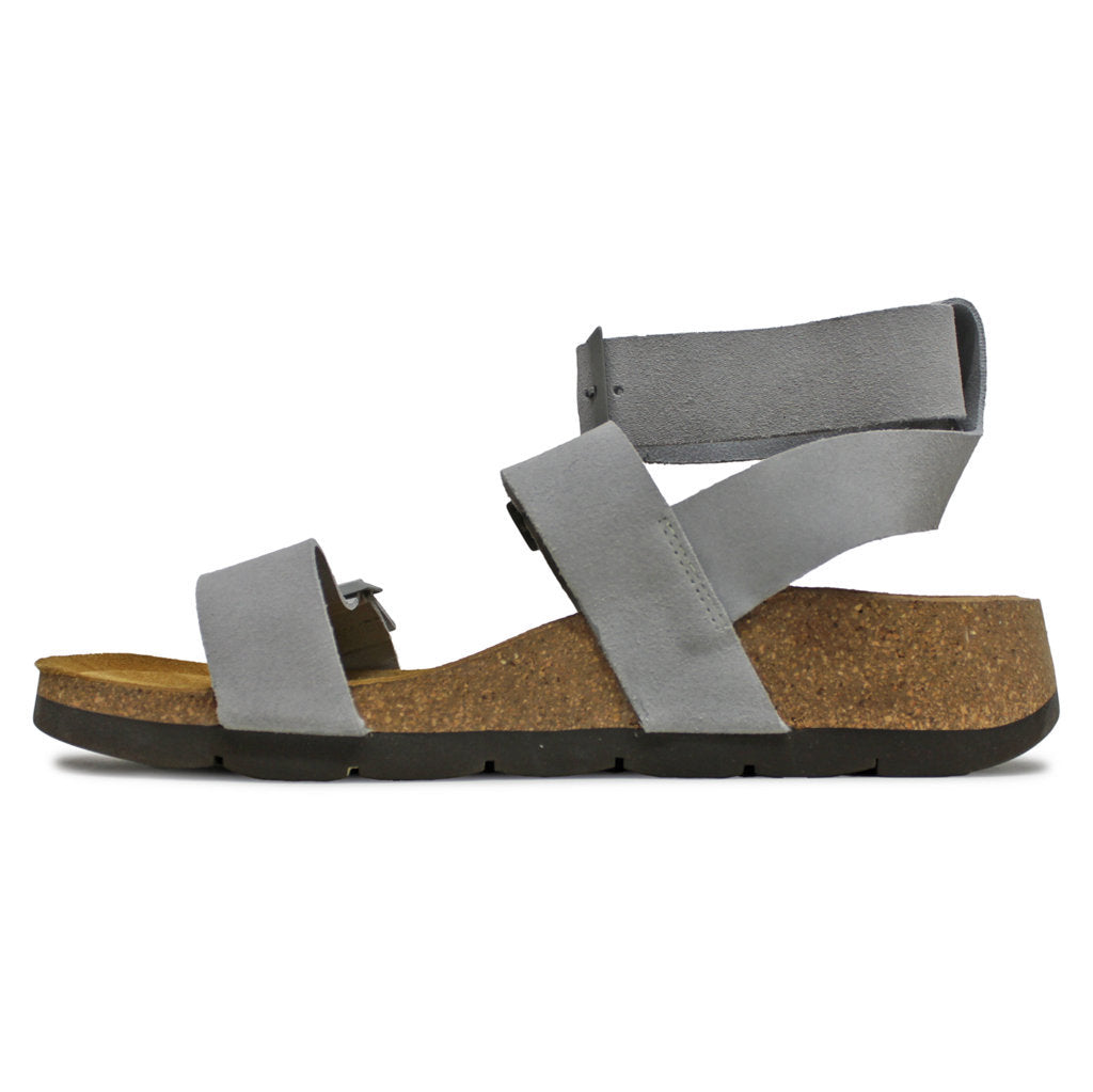 Fly London COKI040FLY Suede Womens Sandals#color_light grey