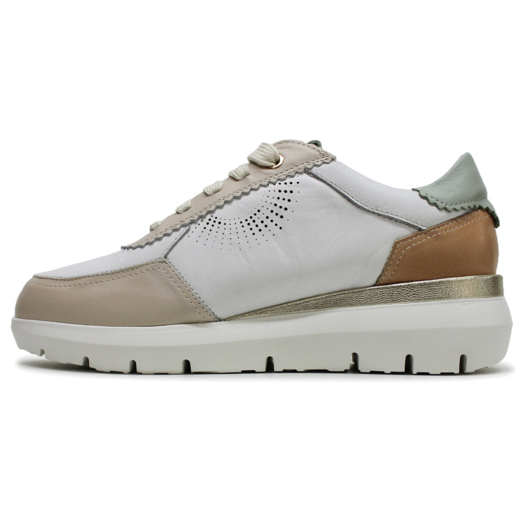 Pikolinos Rueda W2A-6553 Leather Womens Trainers#color_white