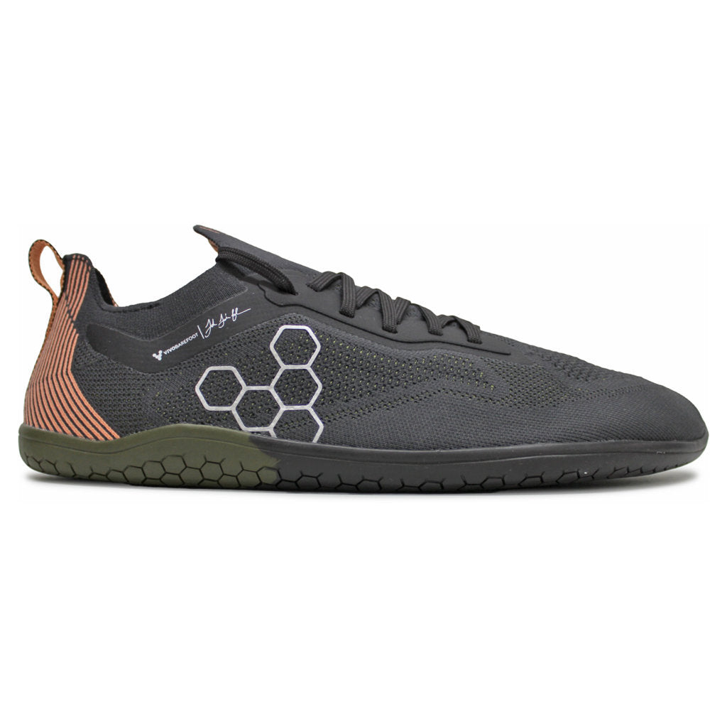 Vivobarefoot Primus Lite Knit JJF Textile Synthetic Mens Trainers#color_dark olive