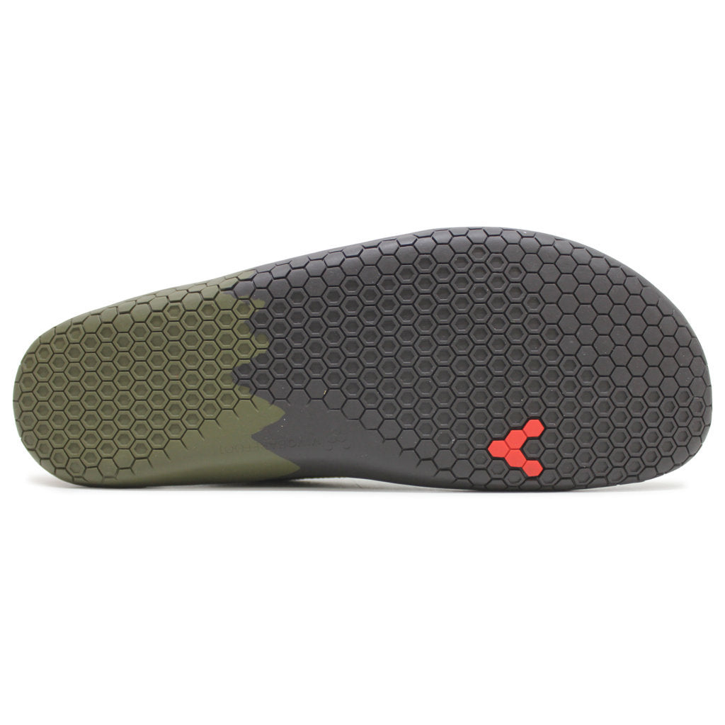 Vivobarefoot Primus Lite Knit JJF Textile Synthetic Mens Trainers#color_dark olive