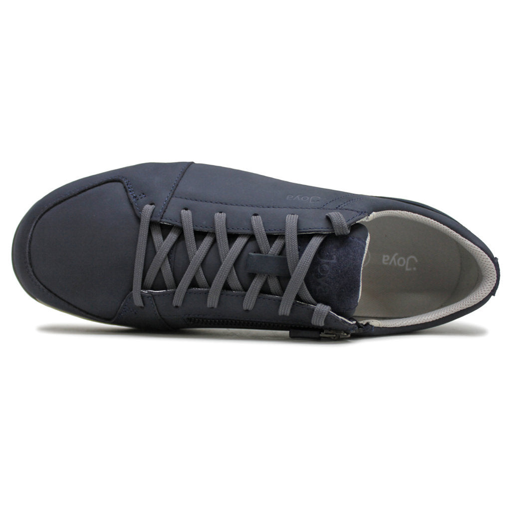 Joya Oliver Nubuck Leather Mens Trainers#color_dark blue