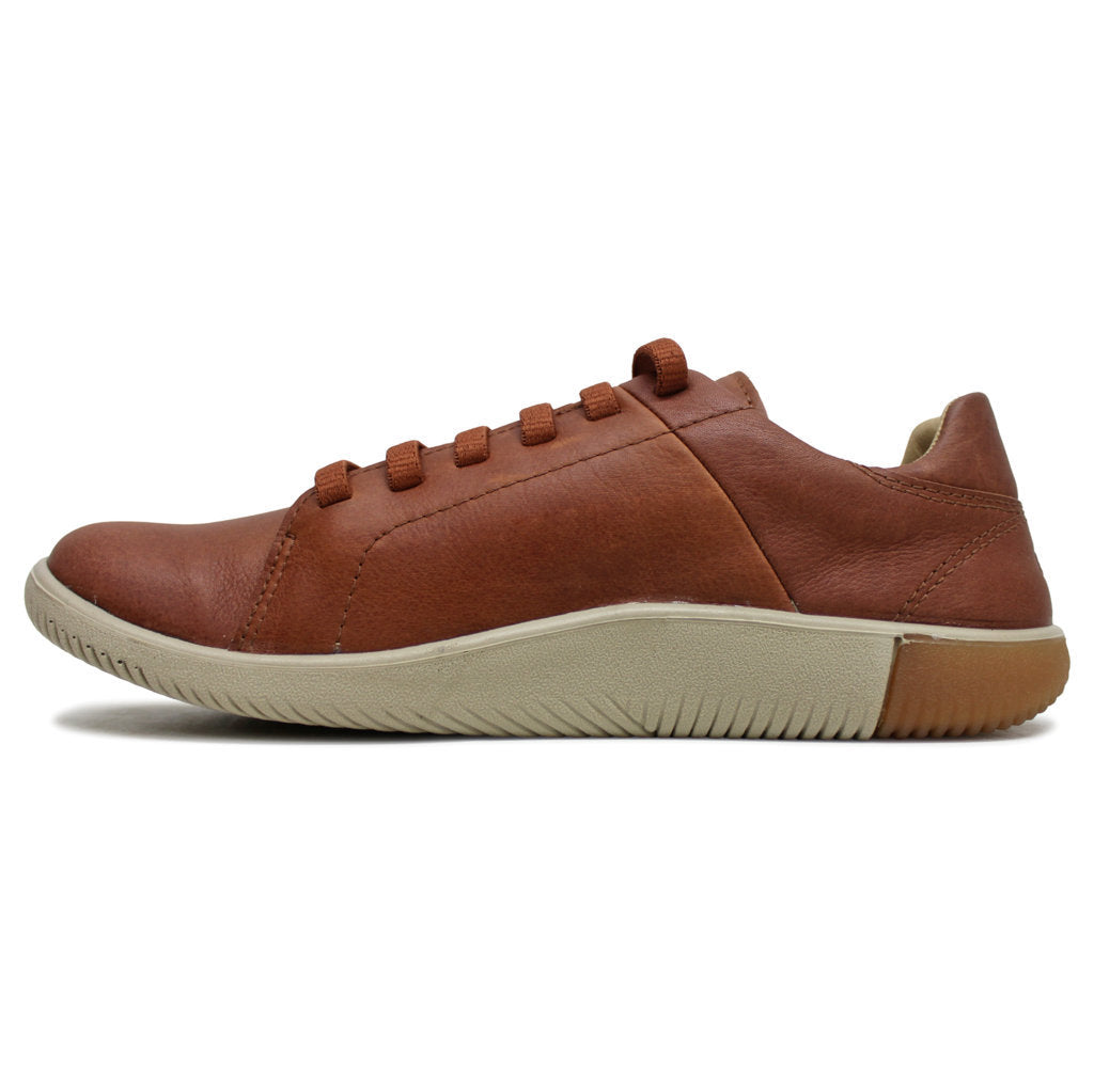 Keen KNX Lace Leather Mens Trainers#color_tortoise shell plaza taupe