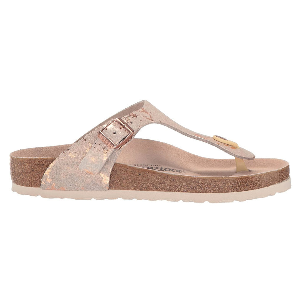 Birkenstock Gizeh BS Suede Unisex Sandals#color_vintage metallic rose copper