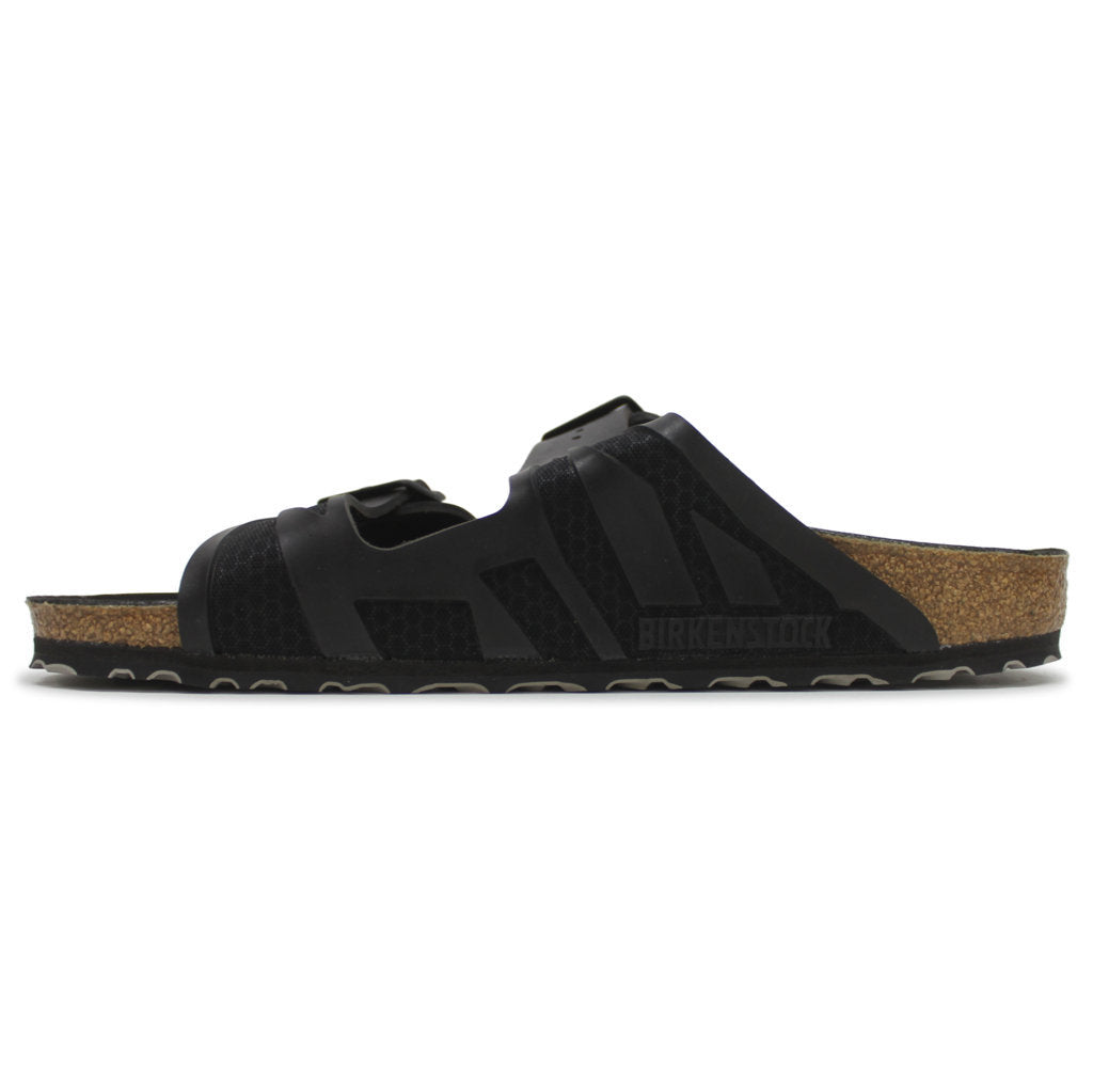 Birkenstock Arizona Rubberized Synthetic Unisex Sandals#color_rubberized black